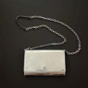 Tory Burch Silver Crossbody Bag